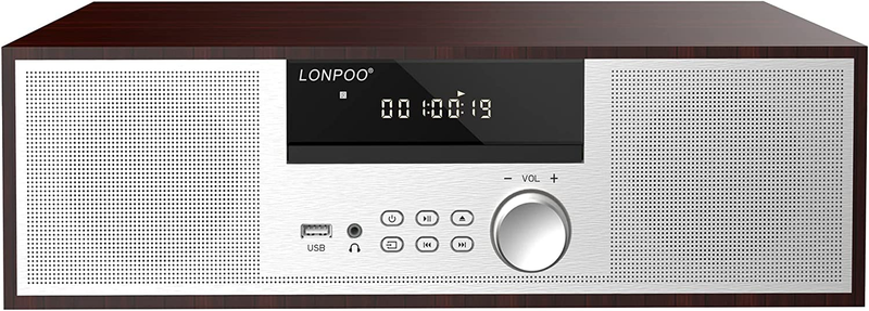 Nostalgic Home Stereo System, Vintage Micro Component 40W RMS CD Player & Wirele