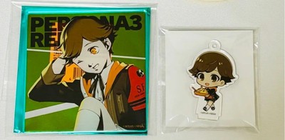 Persona 3 Reload X Animax Cafe 2024 Ken Amada Acrylic Stand Coaster Set JAPAN
