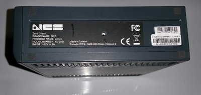 NCS104472 - CIRRUS DT TZ 202L TERA2 4USB ZERO CLIENT DVI D I TAA VMWARE AWS