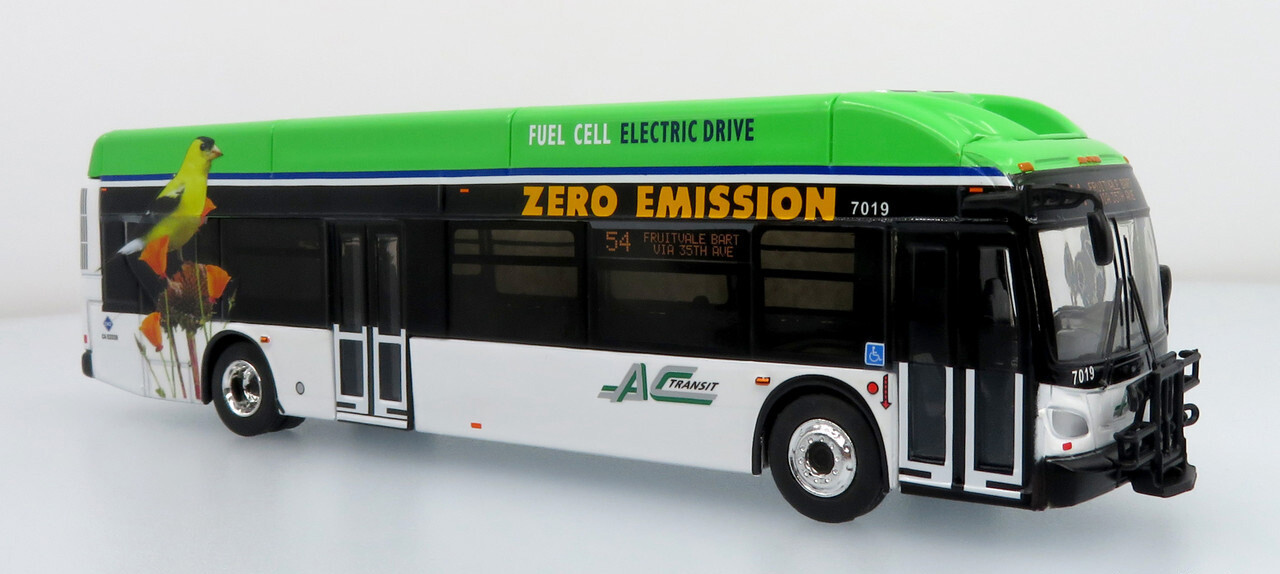 New Flyer Excelsior bus Electric Bus A/C Transit 1:87 Scale