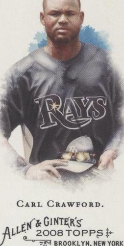 2008 Topps Allen & Ginter's - Carl Crawford #340