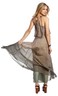 Pre-owned Gypsy 05 Fiona Overlay Maxi Dress Vanessa Olive In Green