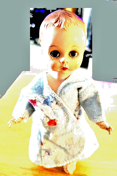 Vintage 1953 Madame Alexander Quiz Kin 7 1/2" Boy With Yes N