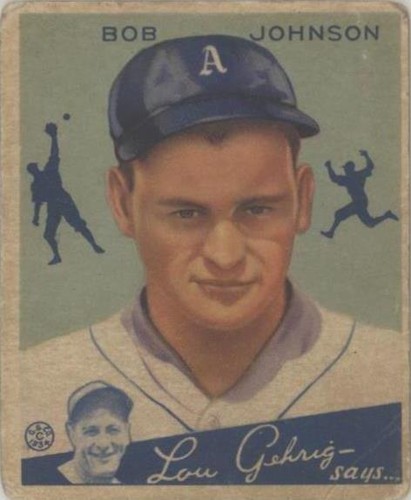 1934 Goudey Big League Chewing Gum - Bob Johnson #68