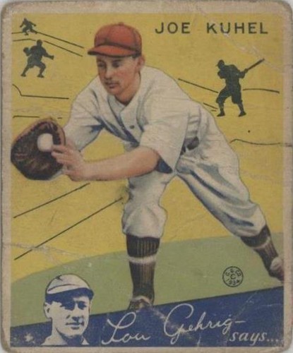 1934 Goudey Big League Chewing Gum - Joe Kuhel #16