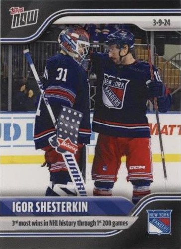 2023-24 Topps Now NHL Stickers - Igor Shesterkin #143