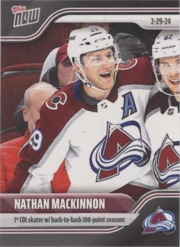 2023-24 Topps Now NHL Stickers - Nathan MacKinnon #133