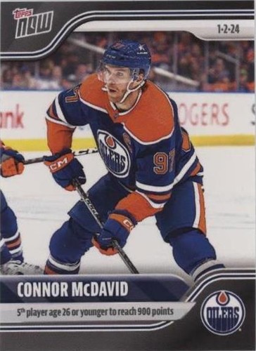 2023-24 Topps Now NHL Stickers - Connor McDavid #78