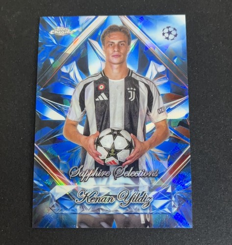 Kenan Yildiz 2024-25 Topps Chrome Sapphire UEFA Sapphire