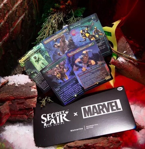 MTG マーベル　SL Secret Lair Wolverine foil MtG: Secret Lair - Marvel's Wolverine, Rainbow Foil Edition