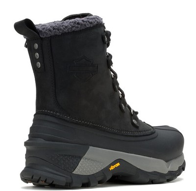 Pre-owned Harley-davidson Men's Mke Warm Waterproof Insulated Boot Black - D93864