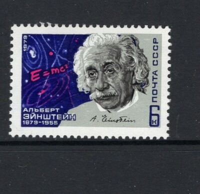 Russia 1979 ALBERT EINSTEIN EQUATION AND SIGNATURE SC 4741 MNH 