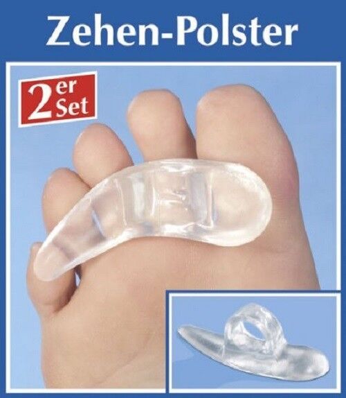 WENKO 2 Zehenpolster Zehenspreitzer Polster Zehen Hammerzehen Hammerzeh Schutz 