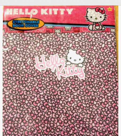 SANRIO HELLO KITTY Stretchable Book Cover Pink Bows