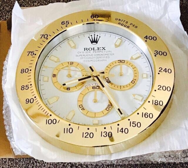 Rolex wall clock, Top quality Large Metal Clock, Brand New Boxed in