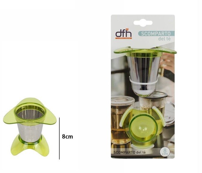 Infusore Per Tè Tea Thè In Acciaio Inox Colino Filtro Con Base Plastica dfh