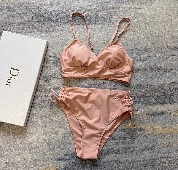 Christian Dior ピンク ロゴビキニ Christian Dior Vintage Logo Swimsuit Swimwear Bikini #36
