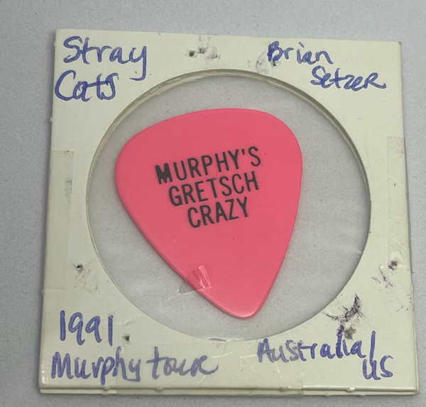 Stray Cats Guitar Pick Brian Setzer 1980s Tour Murphy's
