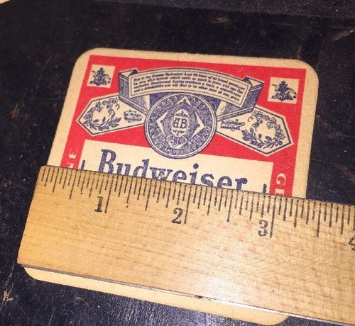 VINTAGE BUDWEISER  COASTERS 9 Total! Beechwood Aged! It's Worth It!