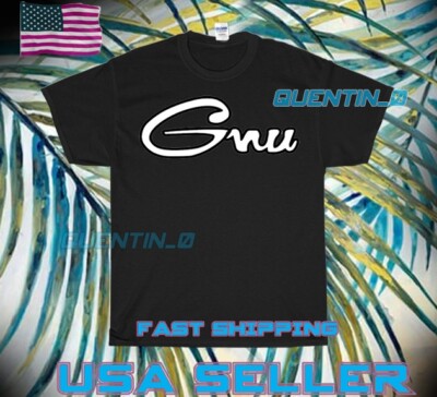 NEW SHIRT GNU SKI AND SNOWBOARD RACING LOGO T-SHIRT FUNNY UNISEX SIZE S-5XL