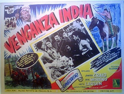 WESTERN FORT VENGEANCE James Craig, Rita Moreno LOBBY CARD GENUINE ORIGINAL 1953