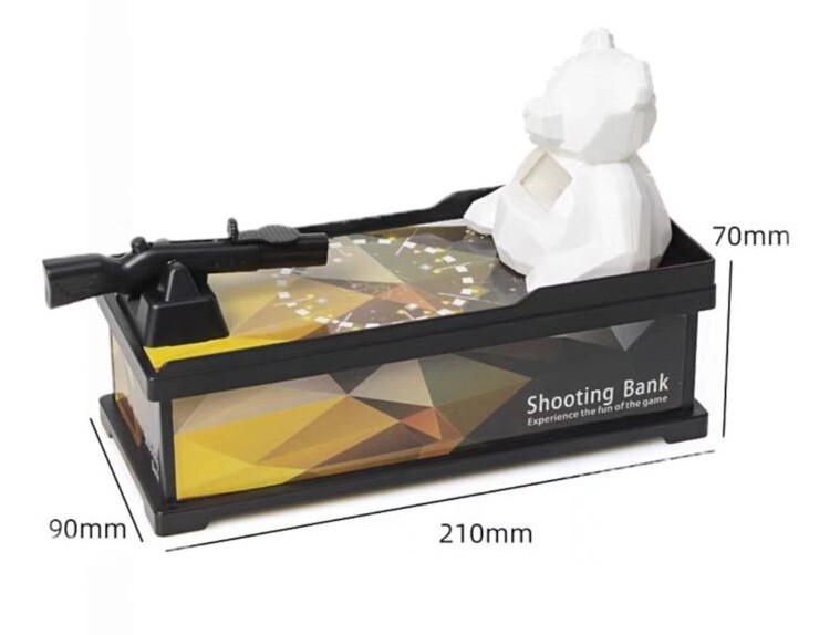 Salvadanaio Mangia Monete Soldi Shooting Bank Elettronico a Batteria bal