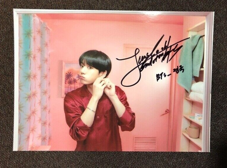 BTS signed by Jeon Jung kook autographed photo K-POP 5*7