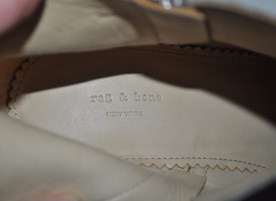 Pre-owned Rag & Bone $495+  Margot Side Zip Bootie Boot Stone Waxy Grey Suede Eur 39.5
