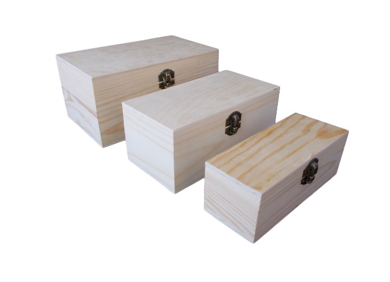 3 Scatole In Legno Dipinger Decoupage Portagioie Matrioska Scatola Cofanetto dfh