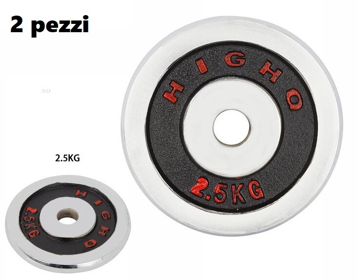 Coppia Dischi Piastre Pesi Bilanciere Da 2,5kg Ognuno Bodybuilding Palestra dfh