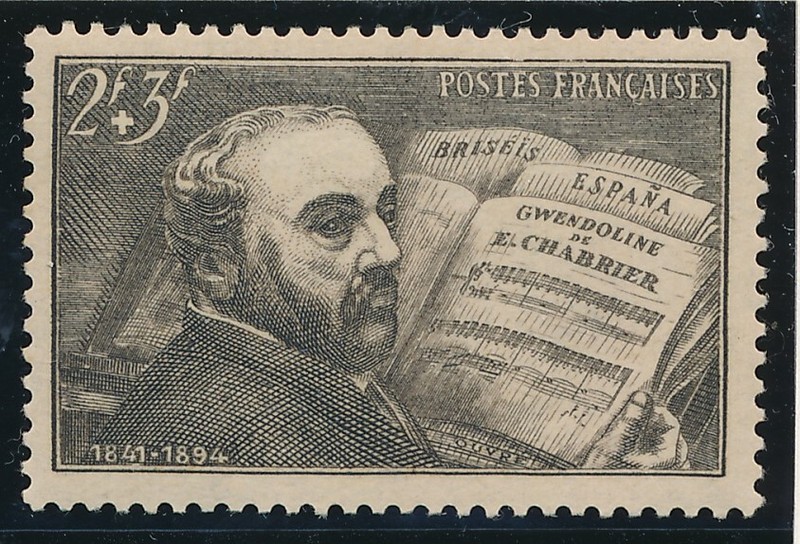 Timbre France 542** Chabrier   Neuf Sans CharnièRe 1942