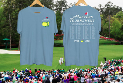 SALE!! 2024 Masters Tournament Golf Champion Augusta T Shirt Size S-3XL Gift Fan