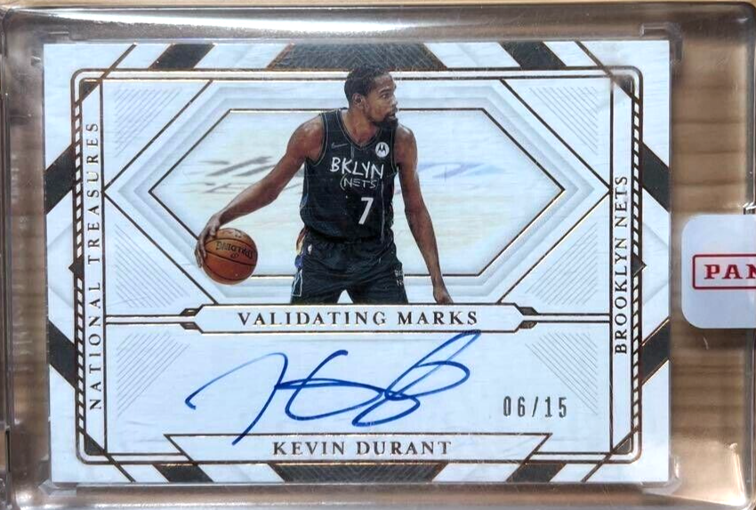 2020-21 NATIONAL TREASURES Kevin Durant /15 Auto Autograph 2020-21 NATIONAL TREASURES Kevin Durant /15 Auto Autograph