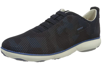 GEOX U NEBULA A PRINT MESH TRAINER BLUE UK SIZE 6 EU 39 NEW