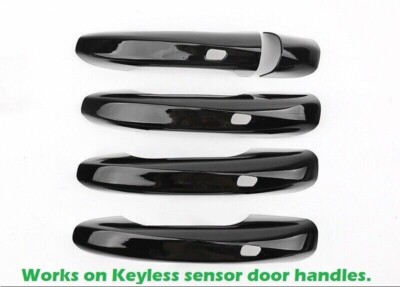 Gloss Black Keyless Sensor Door Handle Covers Trim Fits 20-25 X247 GLB250 GLB35