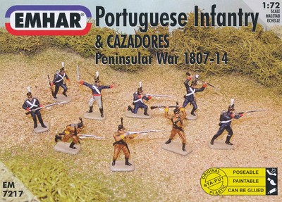 Soldatini 1/72 -Portuguese Infantry and Cazadores Napoleonic Wars EMHAR 7217