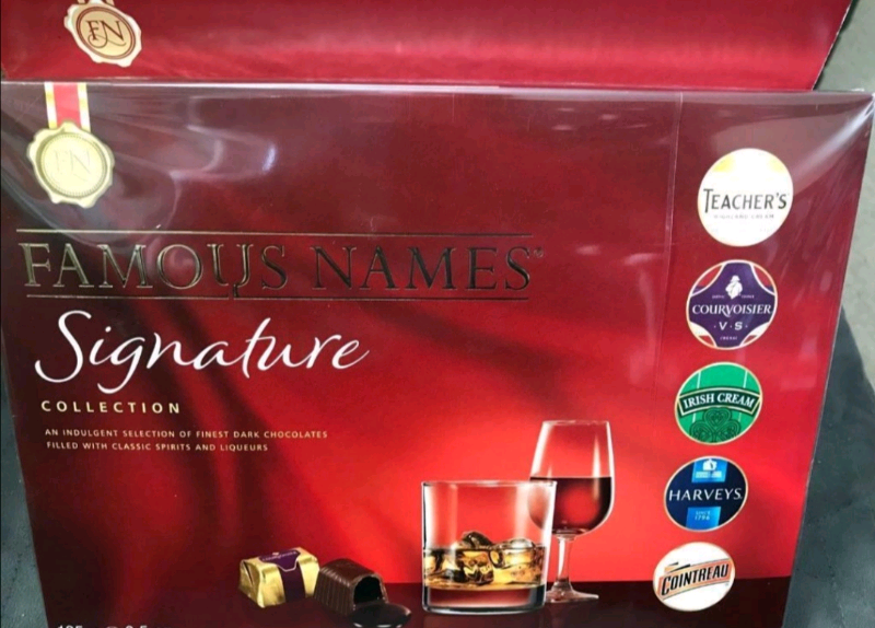8 x Famous Names Signature Collection Chocolates in Stenhouse