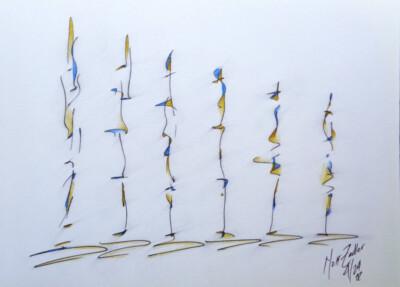 Bio-Morphic Abstract || Work #56 || New Work 5.31.24 || Matt Zedler || $400.00
