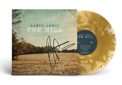 Aaron Lewis The Hill Signed Vinyl LP Ghost Translucent Tan & Clear Sealed Auto