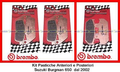 07074XS+07058XS Kit Pastiglie Brembo Ant + Post Suzuki Burgman 650 dal 2002