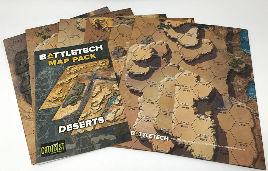 Набор карт - Deserts Battletech Miniatures Game Catalyst Game Labs