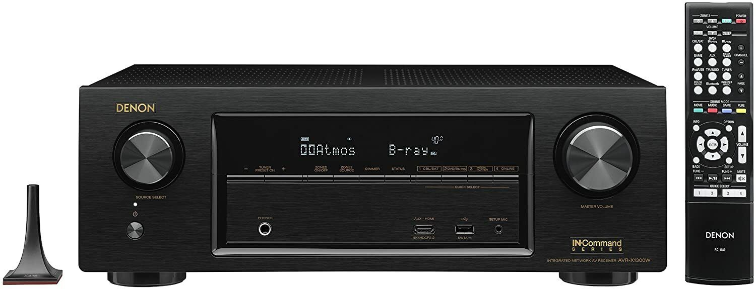 Denon AVRX2300W 7.2 AV Receiver w/ Dolby Atmos