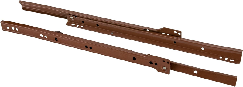 D4305 14-Inch Euro-Style Self-Closing Drawer Slides, Brown