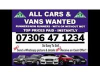 ‼️ SELL MY CAR VAN ♻️ WANTED SCRAP NON ULEZ CASH COLLECT TODAY A