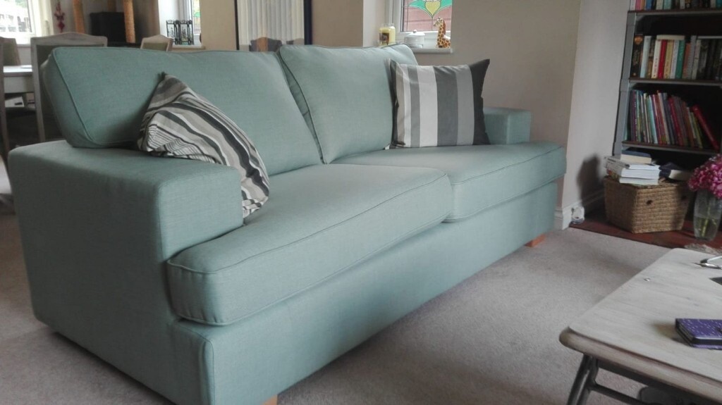Ludo 3 Seater Sofa, Mint Colour, Excellent Condition in Stockport