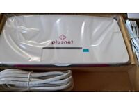 Sagem PlusNet Hub One Broadband WiFi Router with accessories. Never Used.