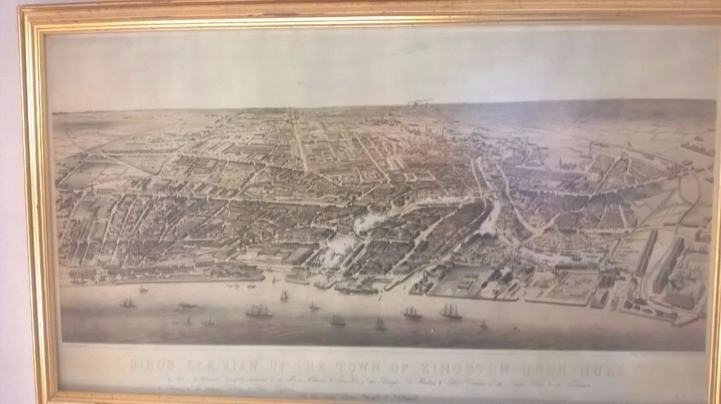 Limited edition Bird's Eye View of the Town of KingstonuponHull