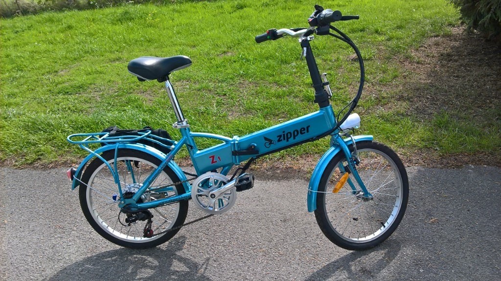 zipper folding electric bike