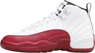 Big Kids Jordan 12 Ретро Вишневый, белый/черный-Университетский красный (153265 116)