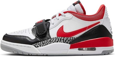 Мужские кроссовки Air Jordan Legacy 312 Low Белый/Огненно-красно-черный-Волчий серый (CD7069 160) -